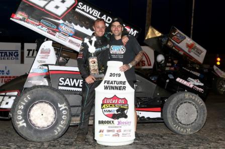 Scott Bogucki won the ASCS stop at Brown County Speedway (Steven Young Photo) (Highlight Video from Racinboys.com)