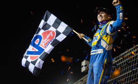 Brad Sweet won the finale at the World Finals in Charlotte Saturday (Trent Gower Photo) (Video Highlights from DirtVision.com)