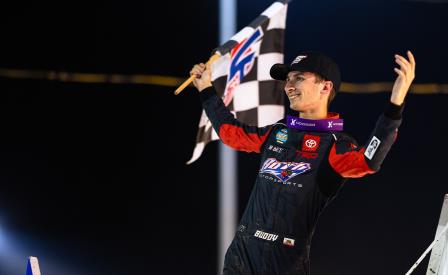 Buddy Kofoid won the WoO stop at Attica Friday (Trent Gower Photo) (Video Highlights from DirtVision.com)