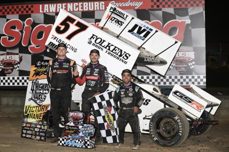 Kyle Larson won the High Limit stop at Lawrenceburg Friday (Video Highlights from FloRacing.com)