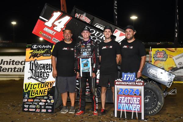 Corey Day Pounces on Chase Randall in Final Laps at I-70 for Fourth High Limit Win of 2024