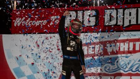 Logan Seavey (Sutter, Calif.) captured Thursday night's USAC Eastern Storm feature at Pennsylvania's Big Diamond Speedway. (Dave Dellinger Photo) (Video Highlights from FloRacing.com)