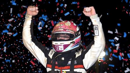 Kevin Thomas Jr. (Cullman, Ala.) scored a last lap victory during Friday night's USAC Eastern Storm feature at Pennsylvania's Williams Grove Speedway. (John DaDalt Photo) (Video Highlights from FloRacing.com)