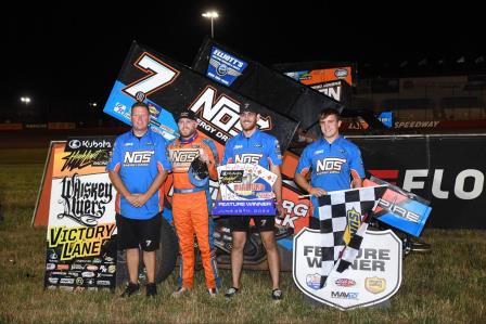 Tyler Courtney won Friday's High Limit prelim at Lucas Oil Speedway (Video Highlights from FloRacing.com)