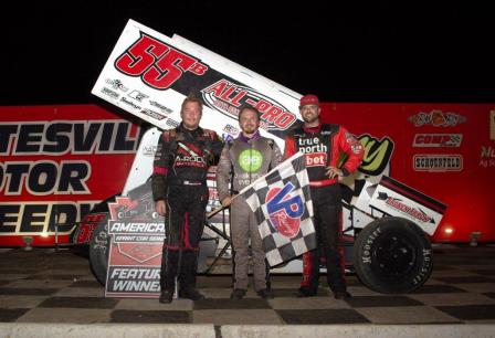 Jordon Mallett won the ASCS stop in Batesville Saturday (Video Highlights from DirtVision.com)