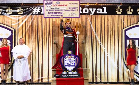 David Gravel won his first King's Royal at Eldora Saturday (Trent Gower Photo) (Video Highlights from DirtVision.com)