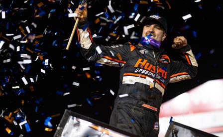 David Gravel won the Summer Nationals at Williams Grove Saturday and picked up his 100th WoO feature win (Trent Gower Photo) (Video Highlights from DirtVision.com)