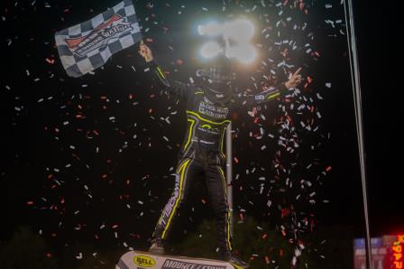 Chase McDermand won the Xtreme Midget stop at Tulsa Speedway Saaturday (Team Green Productions) (Video Highlgihts from DirtVision.com)