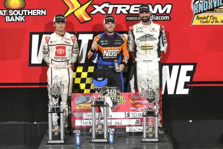 Tyler Courtney won the 360 Nationals at Knoxville Saturday (Paul Arch Photo) (Video Highlights from DirtVision.com)