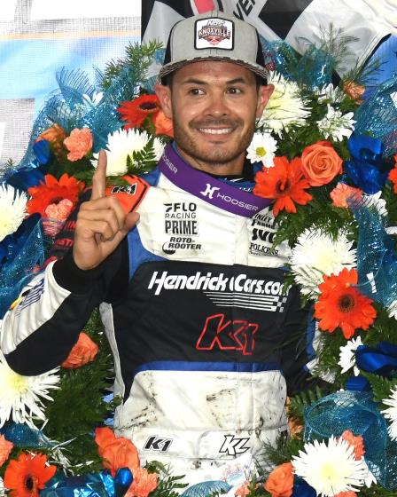 Kyle Larson won his third career Knoxville Nationals Saturday (Paul Arch Photo) (Video Highlights from DirtVisioncom)