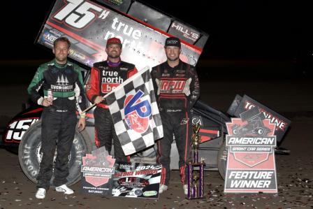 Sam Hafertepe Jr., Seth Bergman and Zach Blurton ended the first National Tour race at Lincoln County since 1998 on top (David Smith Jr. Photo) (Video Highlights from DirtVision.com)