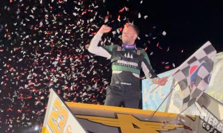 Seth Bergman won the ASCS stop in Billings Friday (Video Highlights from DirtVision.com)