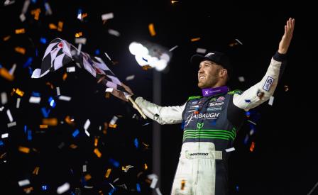 Carson Macedo won the WoO stop in Fargo Saturday (Trent Gower Photo) (Video Highlights from DirtVision.com)