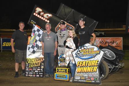 Trey Starks won the High Limit feature in Elma Wednesday (Video Highlights from FloRacing.com)