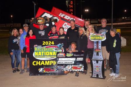 Jake Bubak won the IMCA Racesaver Nationals at Eagle (Joe Orth Photo)