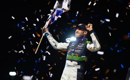 Carson Macedo won the Tom Tarlton Classic in Hanford Saturday (Trent Gower Photo) (Video Highlights from DirtVision.com)