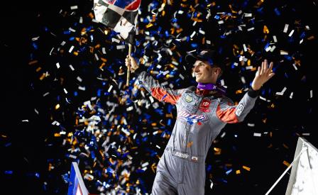 Buddy Kofoid won the WoO stop at Merced Saturday (Trent Gower Photo) (Video Highlights from DirtVision.com)