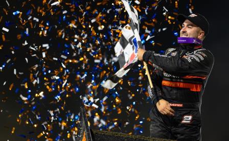 David Gravel won the Dennis Roth Classic opener at Tulare Friday (Trent Gower Photo) (Video Highlights from DirtVision.com)