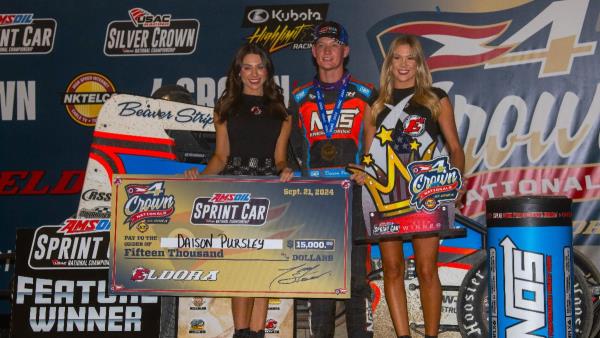 Daison Pursley Powers to First 4-Crown USAC Sprint Car Victory at Eldora