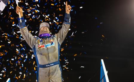 Donny Schatz won the WoO stop at Lincoln Saturday (Trent Gower Photo) (Video Highlights from DirtVision.com)