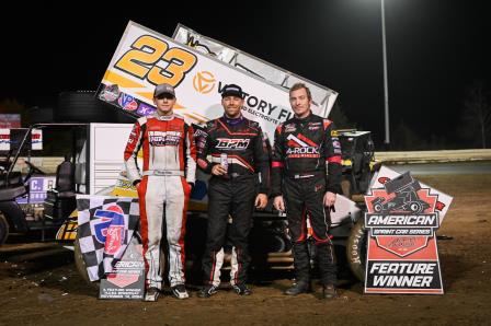 Seth Bergman won the ASCS stop at Tulsa Thursday (Video from DirtVision.com)