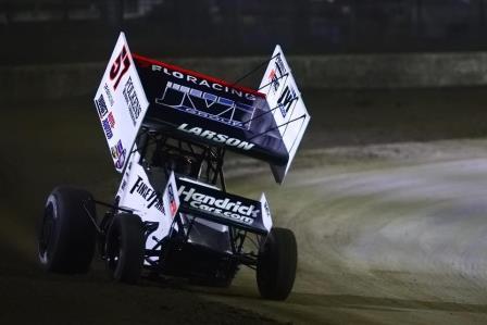 Kyle Larson won with the WoO Friday at Volusia (WoO Photo) (Video Highlights from DirtVision.com)