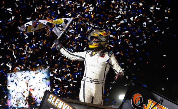 Christopher Bell Fends Off Larson for First World of Outlaws Win in Six Years