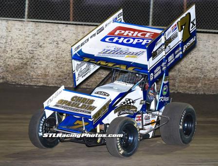 TMAC takes the #7x around Tri-City Speedway (STLRacingPhotos.com Photo)